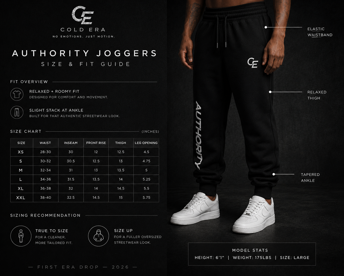 Authority Joggers — Black