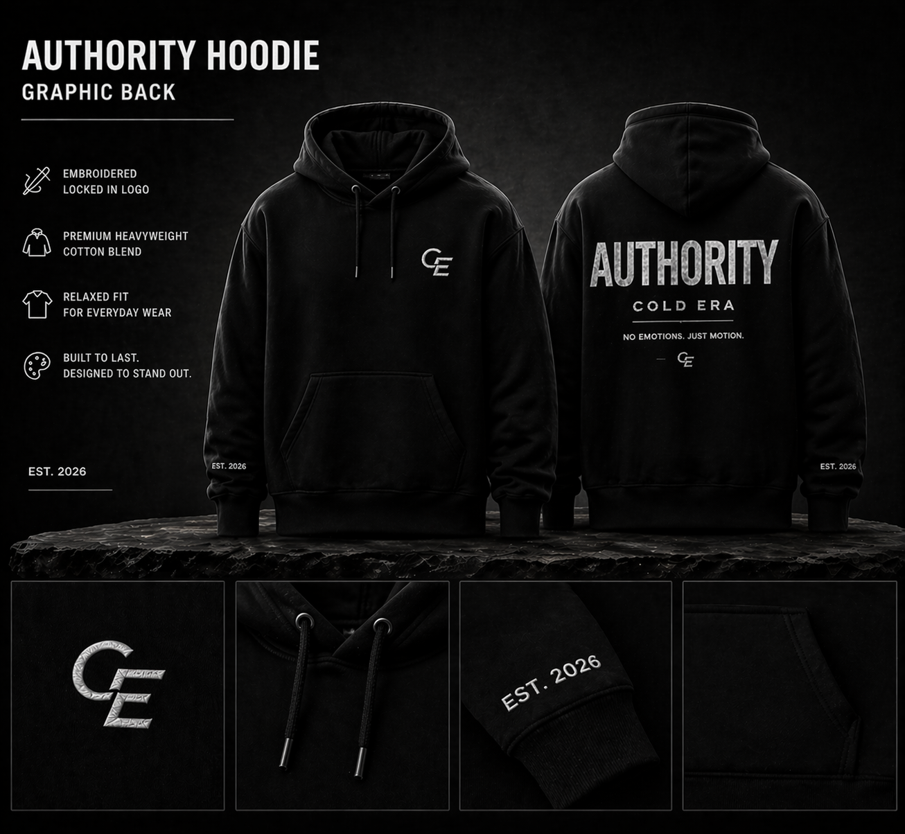 Authority Hoodie — Cold Era